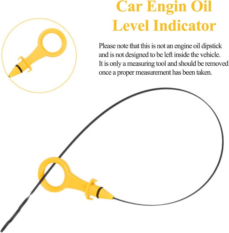 E-Vniko Engine Oil Level Dipstick Indicator Fit for 2008-2013 Audi A3 2009-2017 A4 A5 Quattro 2011-2015 Q5 2012-16 Q3 | Passat B6 Jetta Replace Automotive Dipstick 06H115611E - Image 3